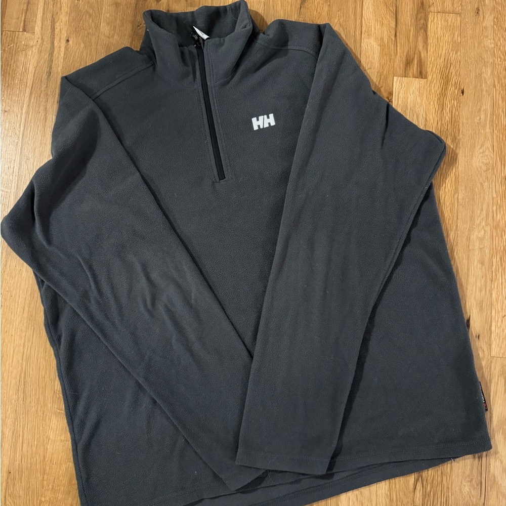 Helly Hansen Dark Grey Quarter Zip Fleece Pullover